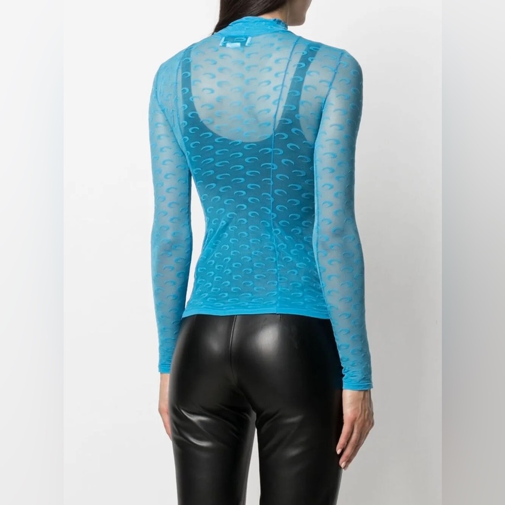 Marine Serre Moon Second Skin Mesh Top - Picture 7 of 7